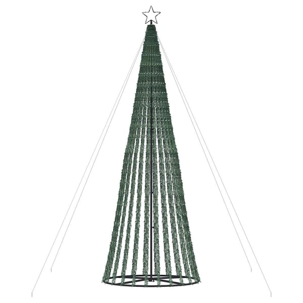 vidaXL LED Juletre 1028 LEDer Kald Hvit 403 cm