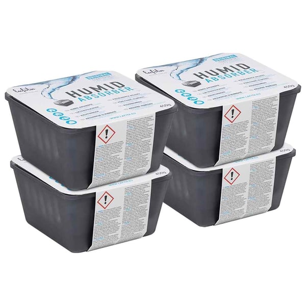 vidaXL Fugtabsorbere med genopfyldningspose 4 stk. 450 g