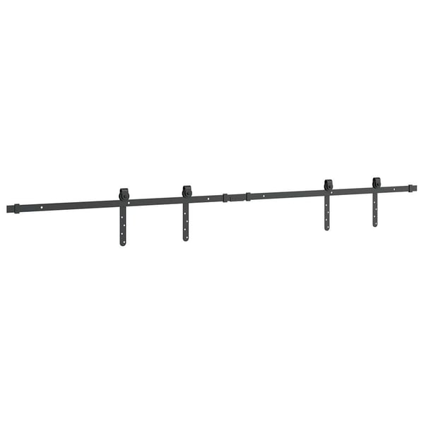 vidaXL Skyvedørsett for skap 183 cm karbonstål