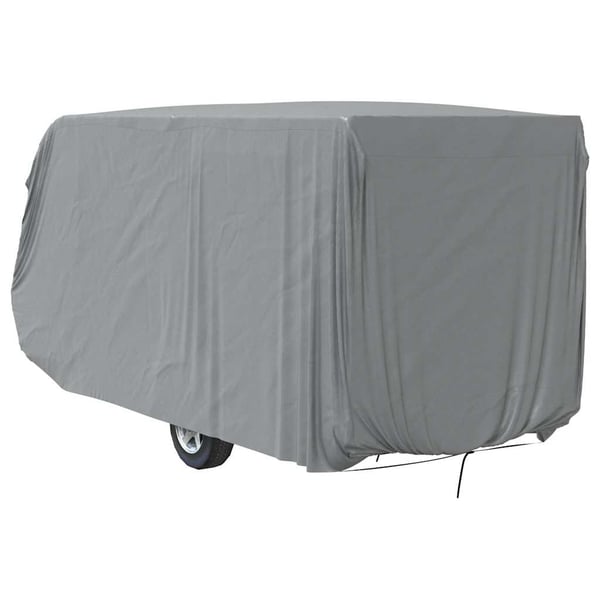 vidaXL Campingvogntrekk grå 550x250x220 cm ikke-vevet stoff