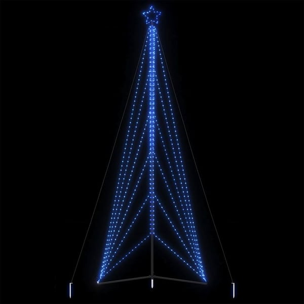 vidaXL LED Juletre 861 LEDs Blå 478 cm
