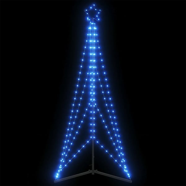 vidaXL LED Juletre 363 LEDs Blå 182 cm