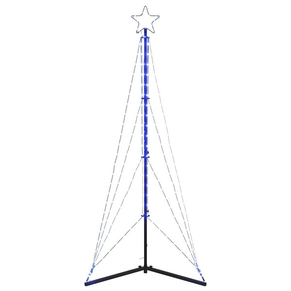 vidaXL LED Juletre 363 LEDs Blå 182 cm