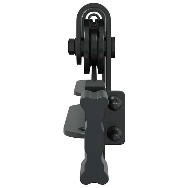 vidaXL Skyvedørsett for skap 122 cm karbonstål