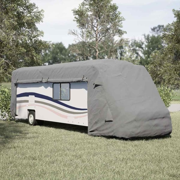 vidaXL asuntoauton päälliset harmaa 870x235x275 cm kuitukangas
