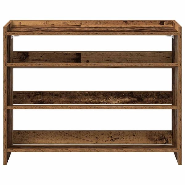 vidaXL Kenkäteline vanhaa puuta 80x25x62 cm lastulevy
