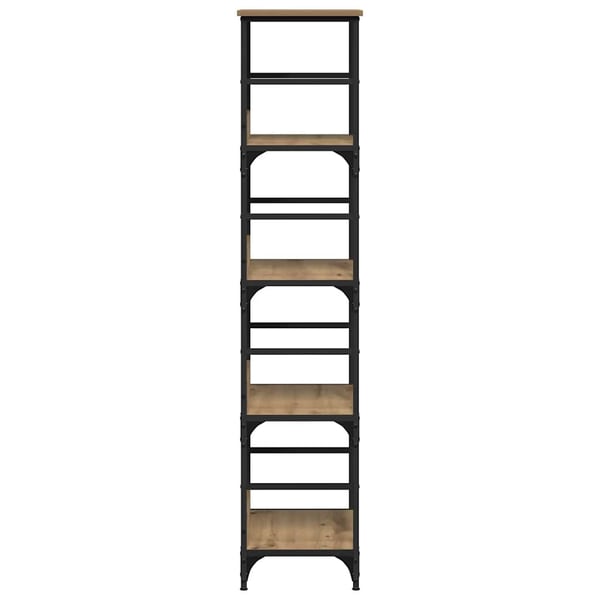 vidaXL Bokhylle artisan eik 50x33x153 cm konstruert tre