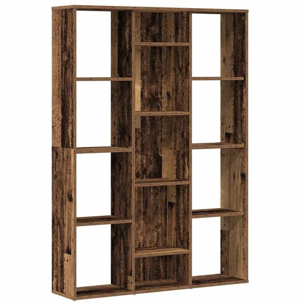 vidaXL Bokhylle/Romdeler gammelt tre 100x24x140 cm konstruert tre