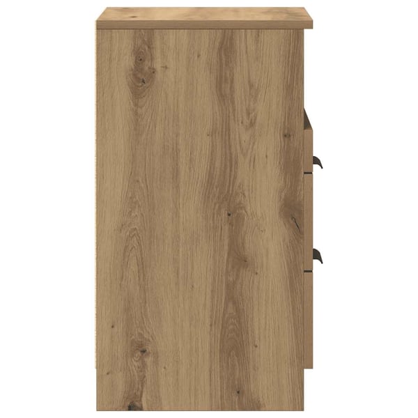 vidaXL Nattbord 2 stk artisan eik 40x36x65 cm konstruert tre