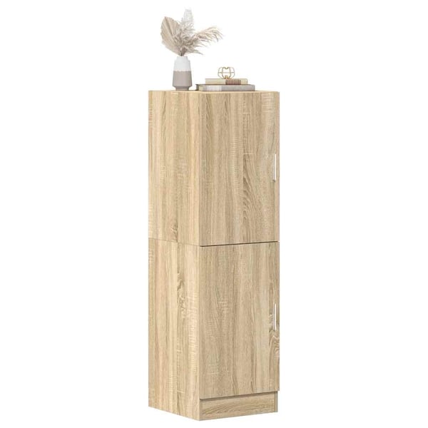 vidaXL Kjøkkenskap sonoma eik 38x41,5x131,5 cm konstruert tre