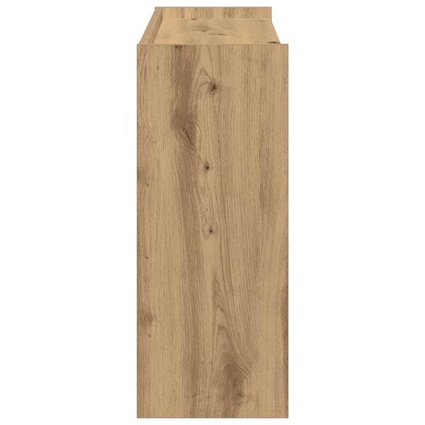 vidaXL Skohylle artisan eik 80x25x62 cm konstruert tre