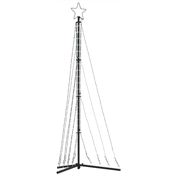 vidaXL LED Juletre 339 LEDs Kald Hvit 182 cm