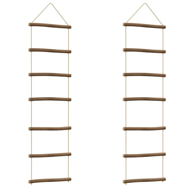 vidaXL Seinäkoristeet Tikkaat 2 kpl 30x100 cm Natural Branch