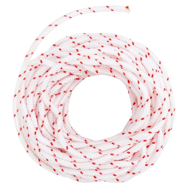 vidaXL Pull Starter Naru Valkoinen ja punainen Ø4 mm 10 m Nylon