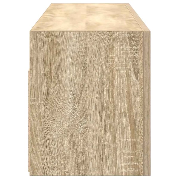vidaXL Veggskap til baderom sonoma eik 100x25x30 cm konstruert tre