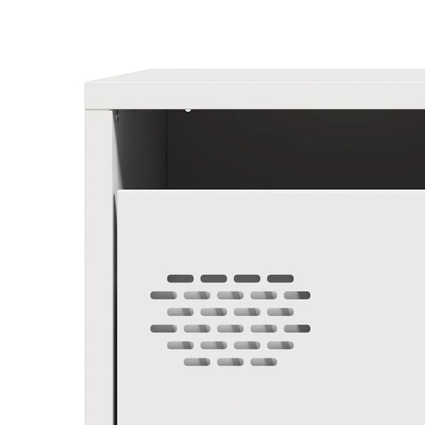 vidaXL Highboard hvit 39x35x103,5 cm stål