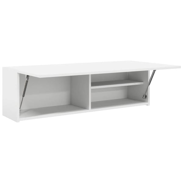 vidaXL Veggskap til baderom hvit 100x25x30 cm konstruert tre