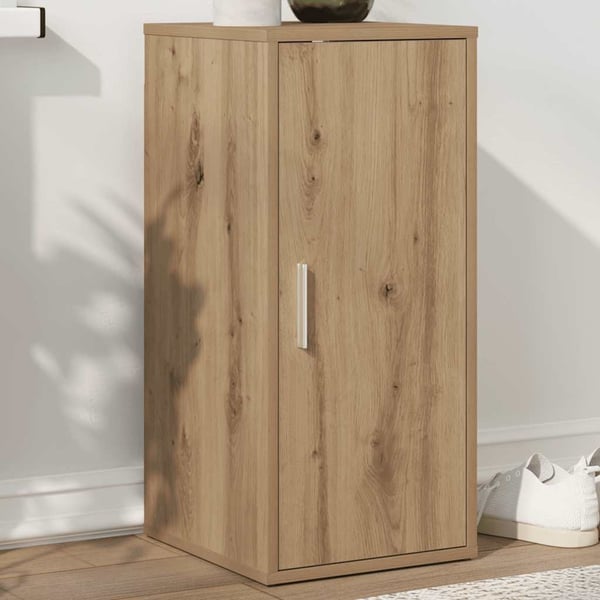 vidaXL Skoskap artisan eik 32x35x70 cm konstruert tre
