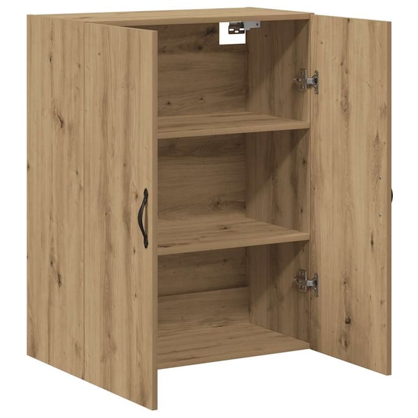 vidaXL Veggskap artisan eik 69,5x34x90 cm konstruert tre