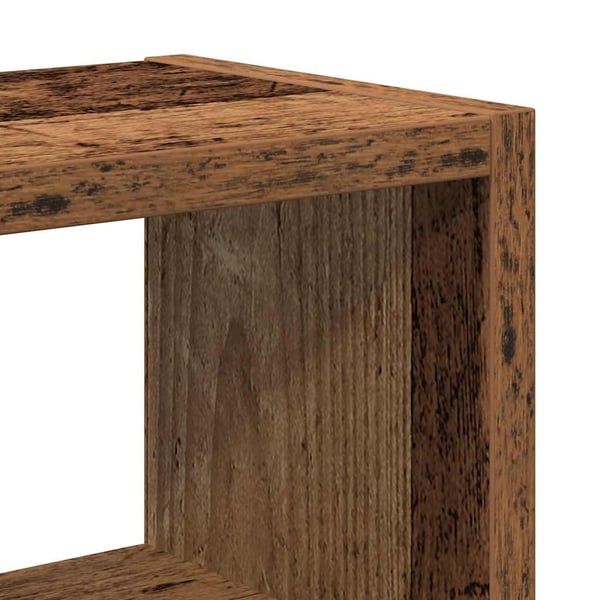 vidaXL Vegghylle gammelt tre 45x16x45 cm konstruert tre
