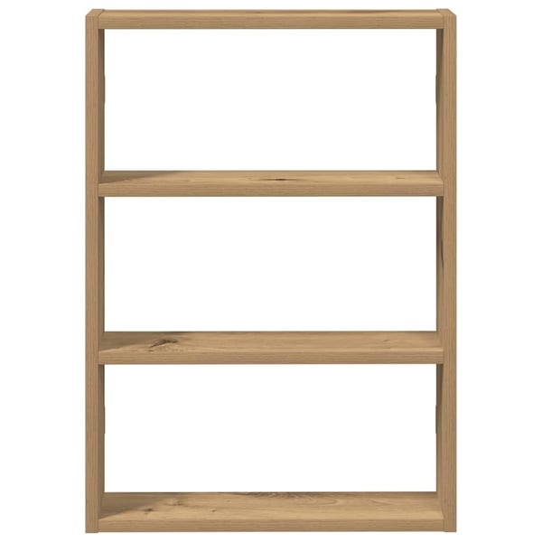vidaXL Vegghylle artisan eik 43x9x60 cm konstruert tre