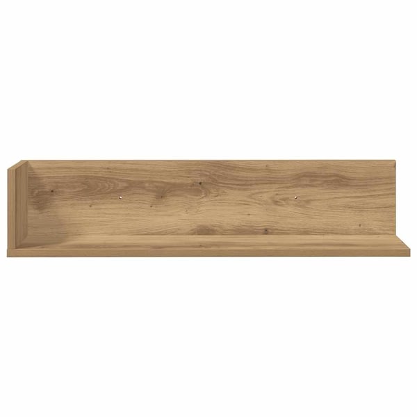 vidaXL Vegghyller 2 stk artisan eik 75x16,5x16,5 cm konstruert tre