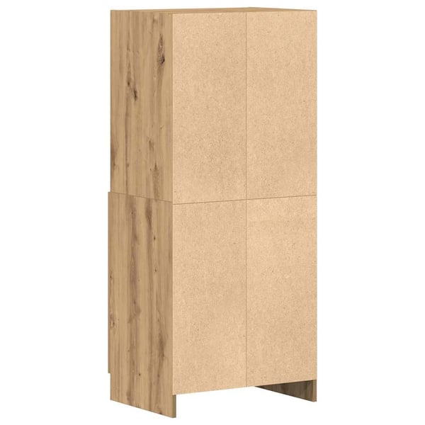 vidaXL Kjøkkenskap artisan eik 57x41,5x131,5 cm konstruert tre