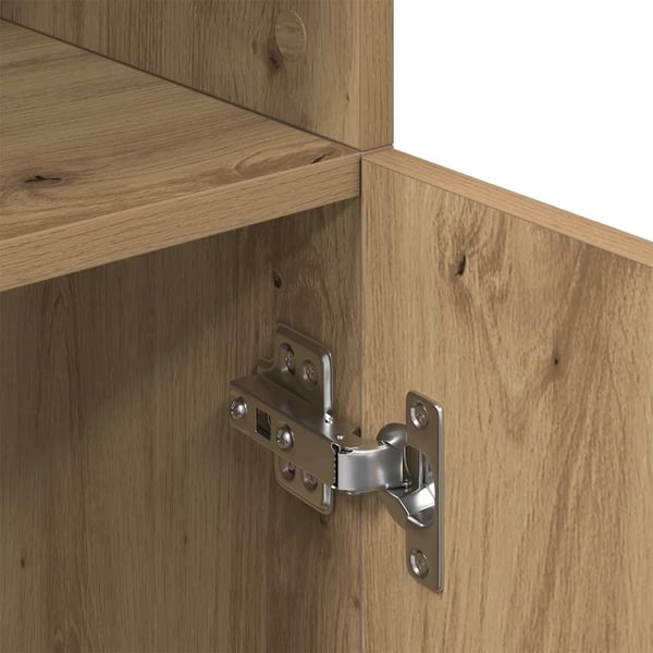 vidaXL Kjøkkenskap artisan eik 57x41,5x131,5 cm konstruert tre