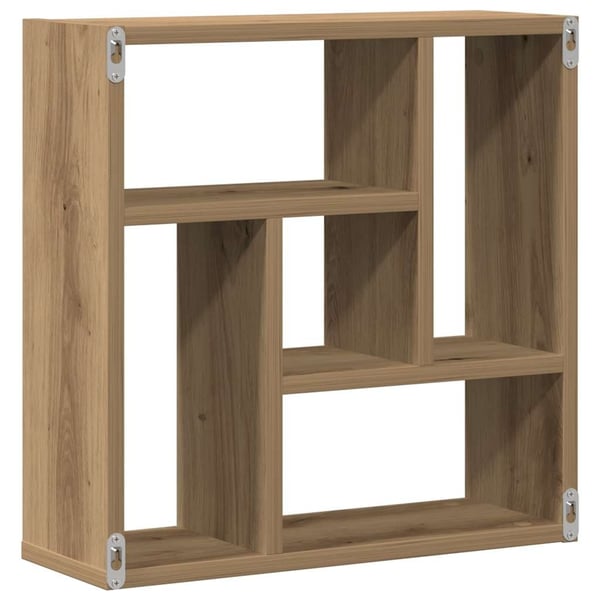 vidaXL Vegghylle artisan eik 45x16x45 cm konstruert tre