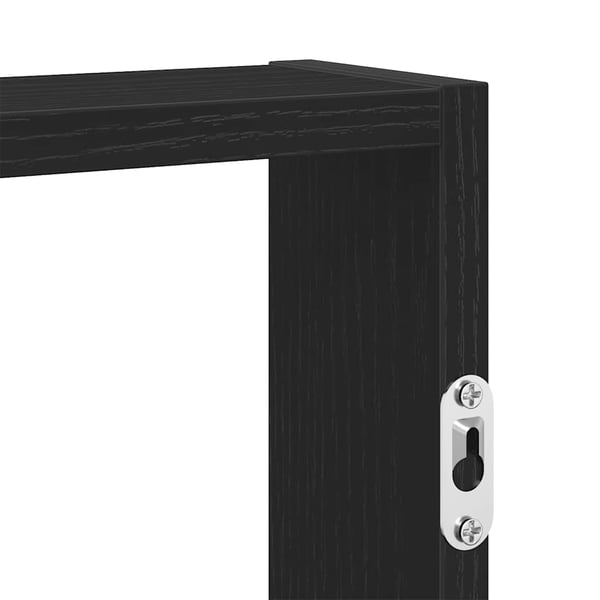 vidaXL væghylde 43x9x60 cm konstrueret træ sort