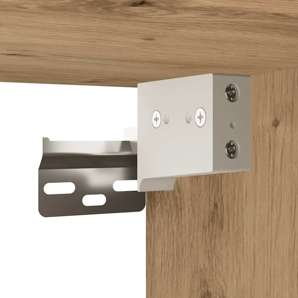 vidaXL Veggskap til baderom artisan eik 100x25x30 cm konstruert tre