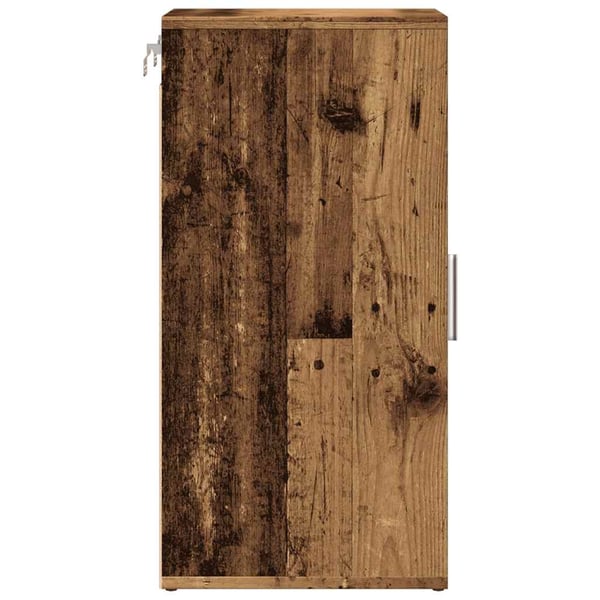 vidaXL Skoskap gammelt tre 32x35x70 cm konstruert tre