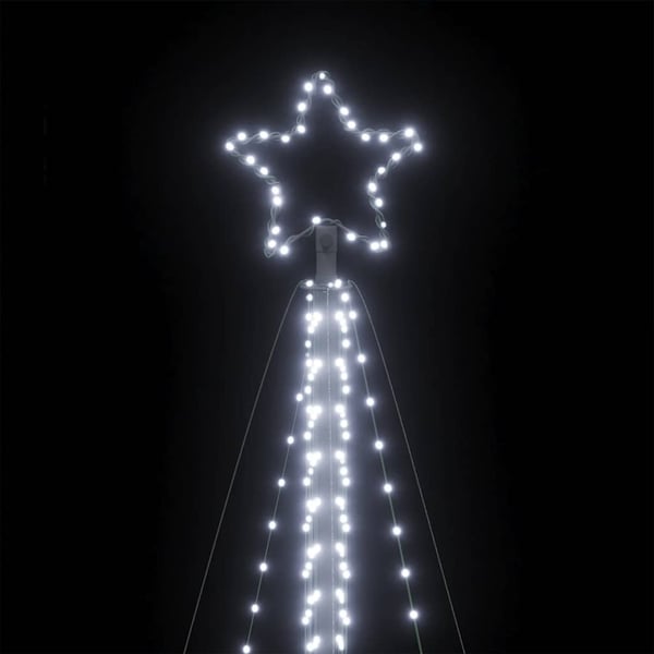 vidaXL LED Juletre 789 LEDs Kald Hvit 476 cm