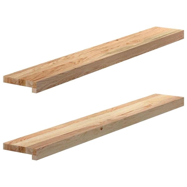 vidaXL ikkunalaudat 2 kpl Käsittelemätön 110x15x2 cm massiivipuutammea
