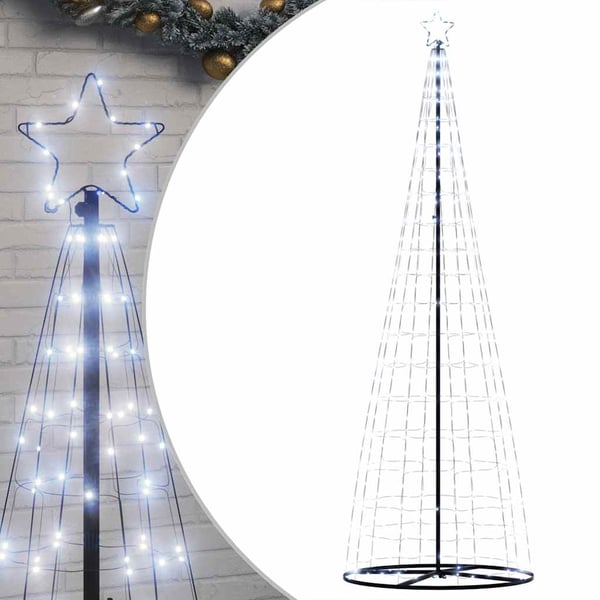 vidaXL LED Juletre 550 LEDs Kald Hvit 304 cm