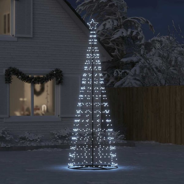 vidaXL LED Juletre 550 LEDs Kald Hvit 304 cm