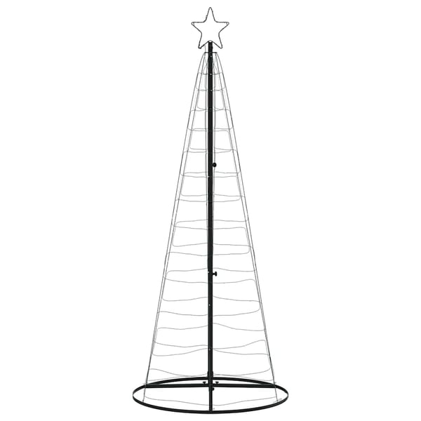 vidaXL LED julgran 200 LEDs kallvit 182 cm