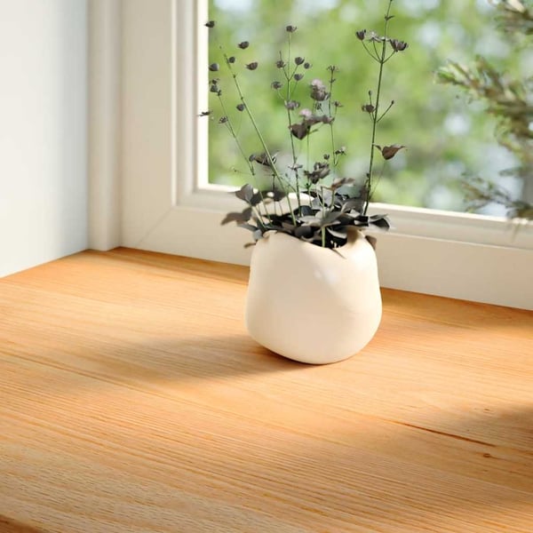 vidaXL Vinduskarmer 2 stk lysebrun 70x25x2 cm heltre eik