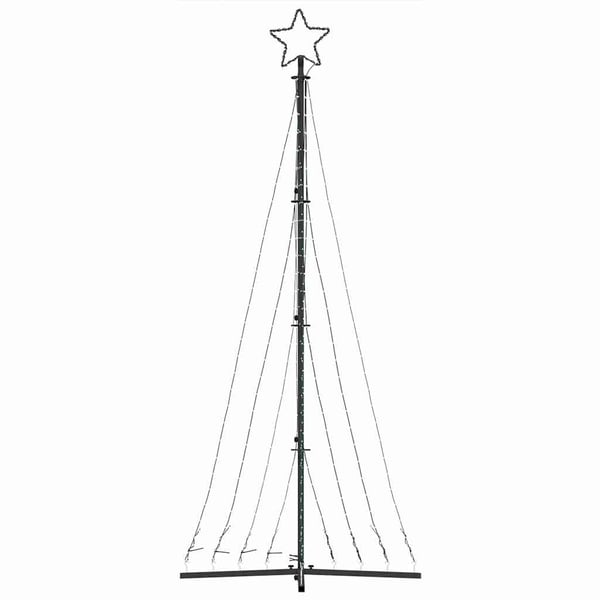 vidaXL LED Juletre 447 LEDs Varm Hvit 250 cm