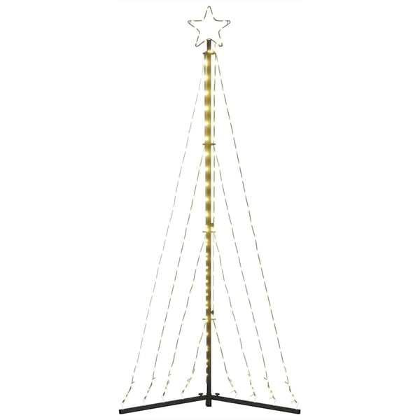 vidaXL LED Juletre 339 LEDs Varm Hvit 187 cm