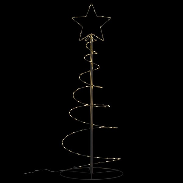 vidaXL LED Juletre 80 LEDs Varm Hvit 120 cm