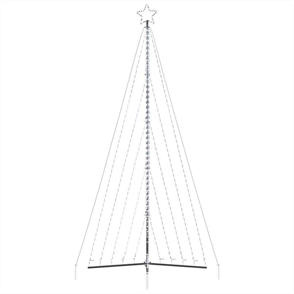 vidaXL LED-juletræ 570 LED'er 399 cm koldt hvidt lys