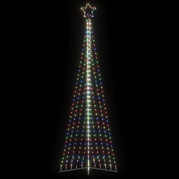 vidaXL LED juletre 495 LEDs Fargerike 300,5 cm