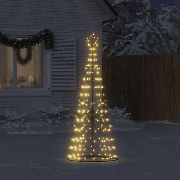 vidaXL LED Juletre 200 LEDs Varm Hvit 182 cm