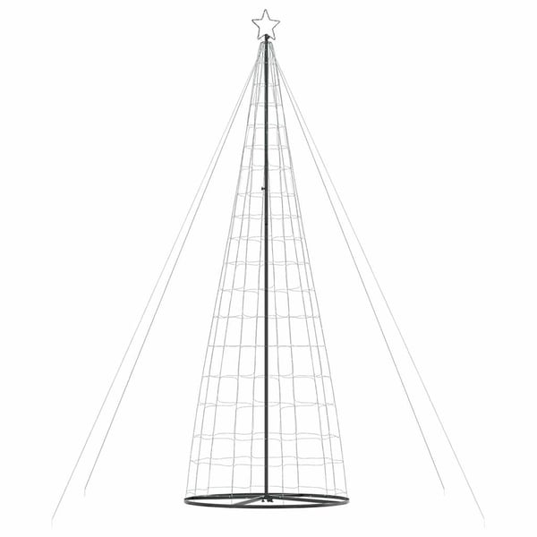 vidaXL LED juletre 1534 LEDs Fargerike 503 cm