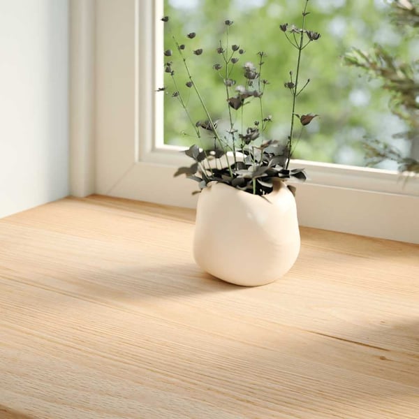 vidaXL Vinduskarmer 2 stk ubehandlet 70x20x2 cm heltre eik