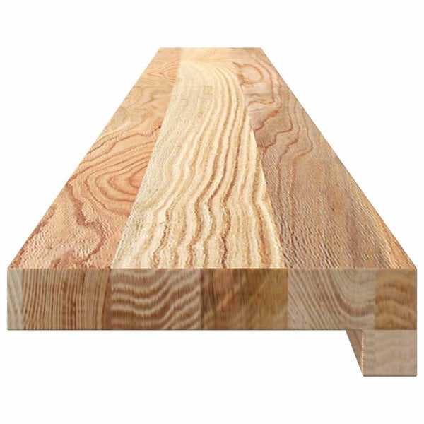 vidaXL Vinduskarmer 2 stk ubehandlet 140x15x2 cm heltre eik
