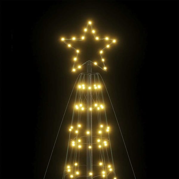 vidaXL LED Juletre med Spikes 1534 LEDs Varm Hvit 500 cm