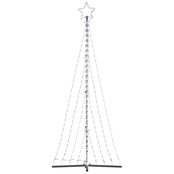 vidaXL LED Juletre 447 LEDs Kald Hvit 250 cm