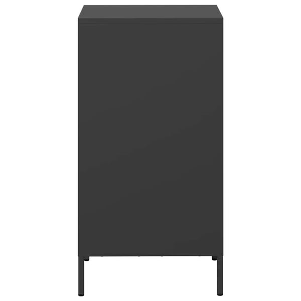 vidaXL Skjenk svart 35x39x73,5 cm kaldvalset stål